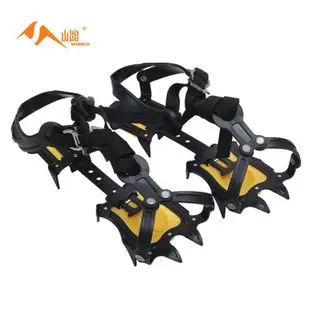 

18 teeth ice field snow field outdoor equipment non-slip shoe covers 18 teeth 201 non-magnetic stainless steel welded crampons