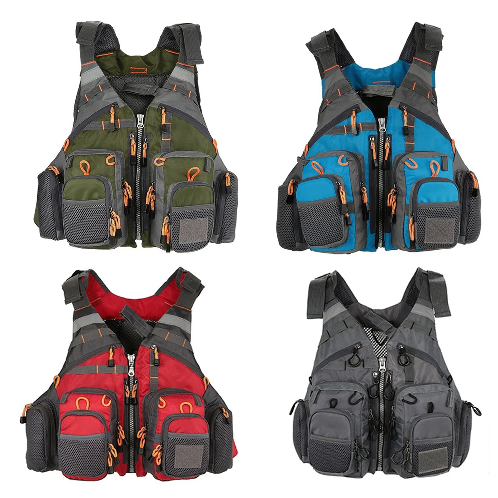 

Waterproof fishing life jacket, outdoor sports life vest, multi-pocket buoyancy life jacket, swimming safety jacket