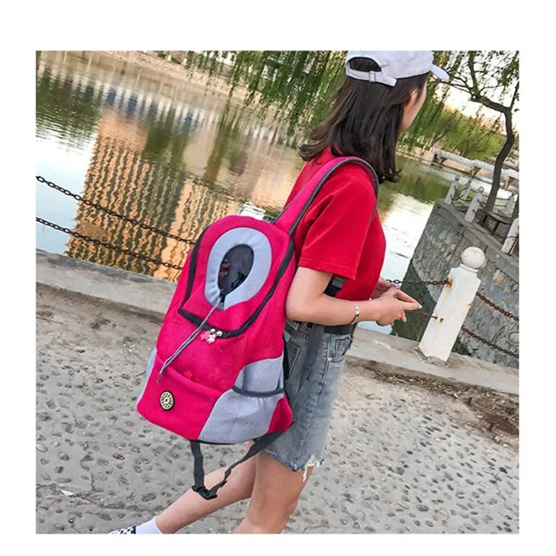 Портативный дорожный рюкзак с двумя плечиками уличная Сумка-переноска для собак