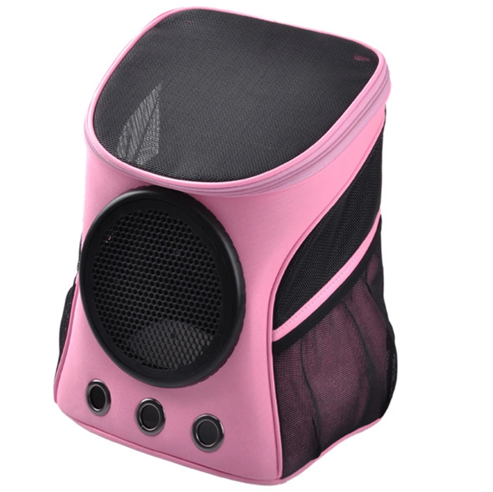 Прозрачный рюкзак для домашних животных дорожная сумка с мячиком ранец щенков и котят сетчатый растяжимый