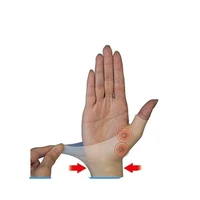 1pc magnetic therapy wrist hand thumb support gloves silicone gel pressure corrector massage pain relief gloves