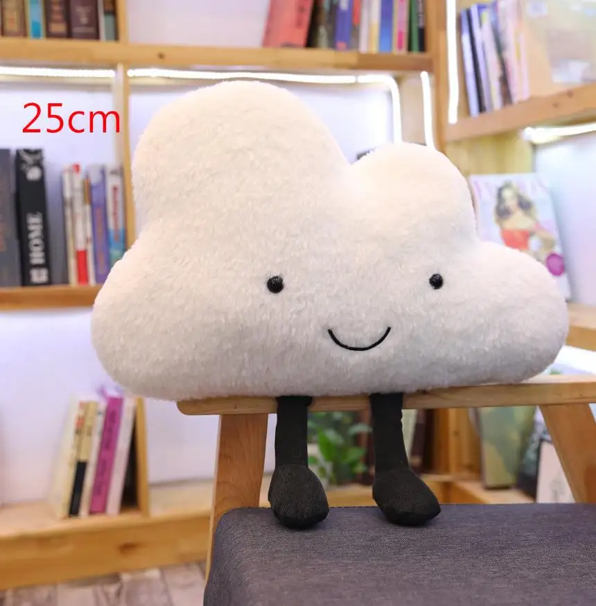 25CM Украшение для дома, новая плюшевая подушка Ins Cloud, мягкая подушка, Kawaii Cloud, мягкие плюшевые игрушки для детей, детские подушки, подарок для девочки - Цвет: 25CM