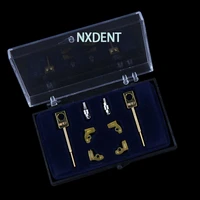 2 setsbox dental lab mk1 attachments parts technician instrumentfor metal partials dentist material products