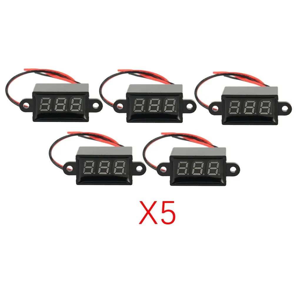 5PCS 3 V 30 2 провода светодиодный цифровой Дисплей Панель вольтметр Электрический