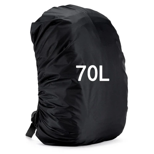 Black 70L 35L 45L 55L 70L 80L рюкзак дождевик походный туристический Водонепроницаемый пылезащитный спортивный мешок Сверхлегкий Открытый инструмент - Цвет: Black 70L
