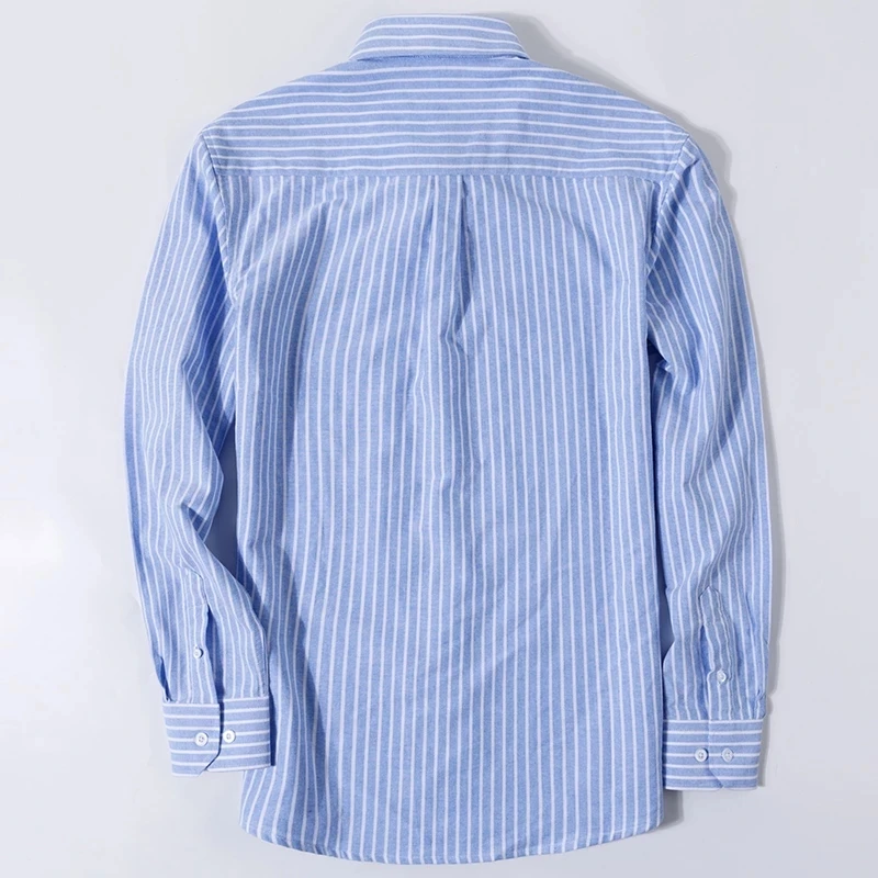 S-6XL Plus size New  OXFORD FABRIC 100% COTTON excellent comfortable slim fit button collar business men casual shirts tops
