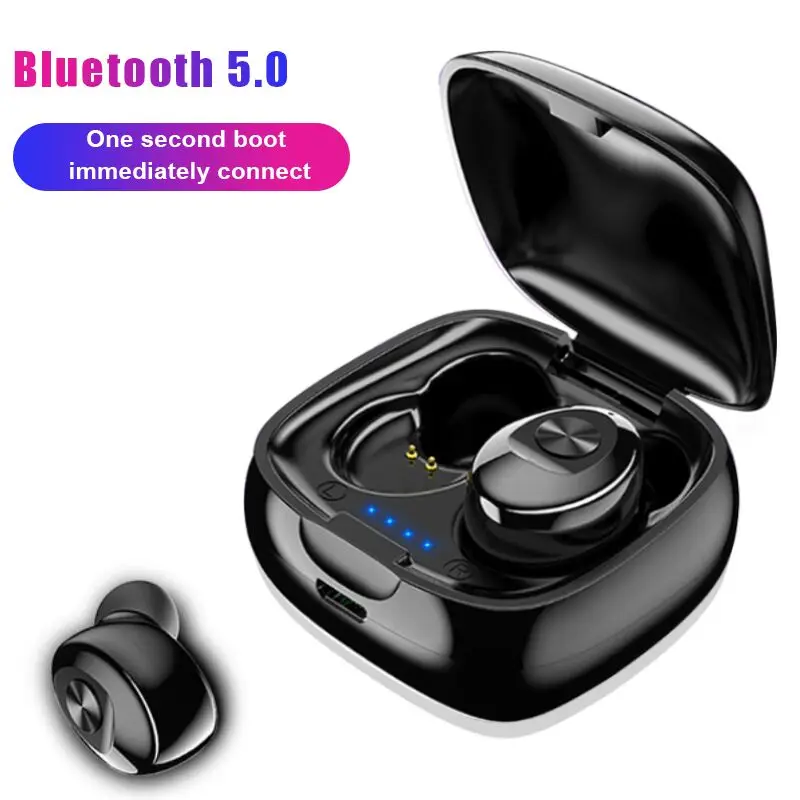 

New XG12 TWS Bluetooth Wireless 5.0 Single Earphone 5D Stereo HIFI Sound Sport In-Earphones Handsfree Gaming Headset with Mic