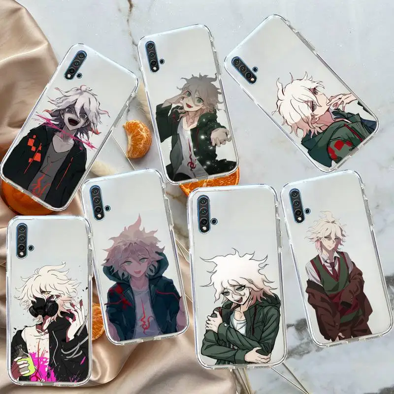 

Nagito Komaeda Danganronpa v3 Phone Case Transparent for Huawei honor P mate Y 20 30 40 10 8 5 6 7 9 i x c pro lite prime smart