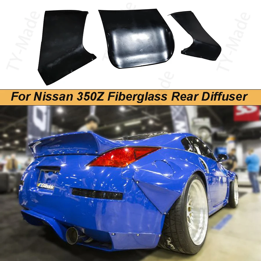 

Стекловолоконный задний диффузор для Nissan 350Z, 3 шт.
