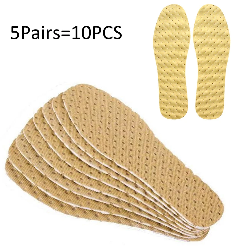 

5Pairs Breathable Insoles For Men Women Ultra-Light ShockAbsorbent Deodorant Shoes Pads Sports High Elastic Soft Shoes Insoles