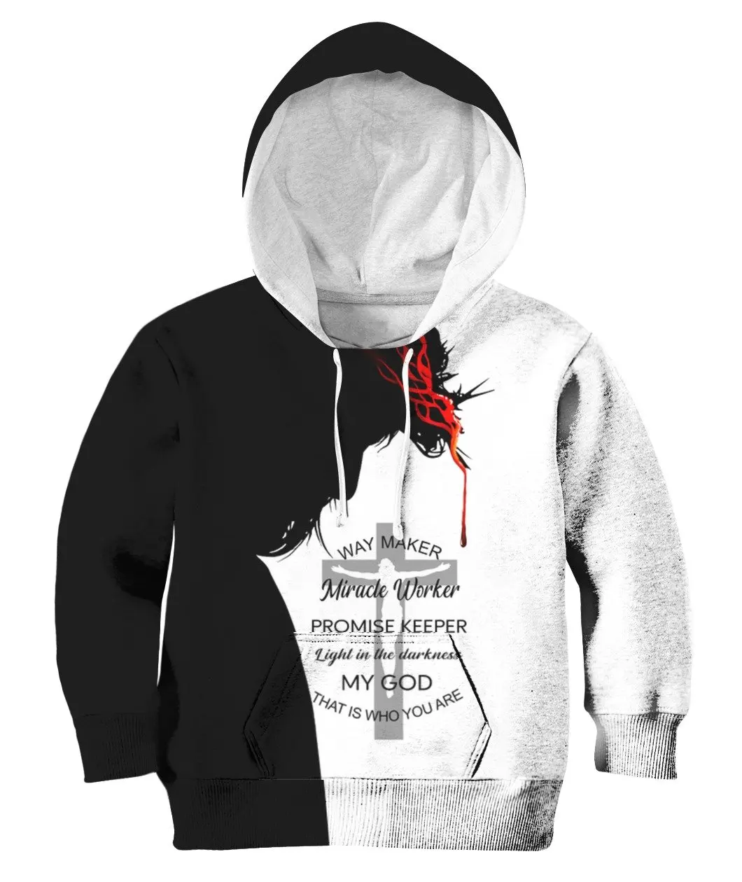 

PLstar Cosmos Jesus kids boy for girl Hoodie 3D Printed Casual Hoodies Sweatshirt Cartoon cute style-8
