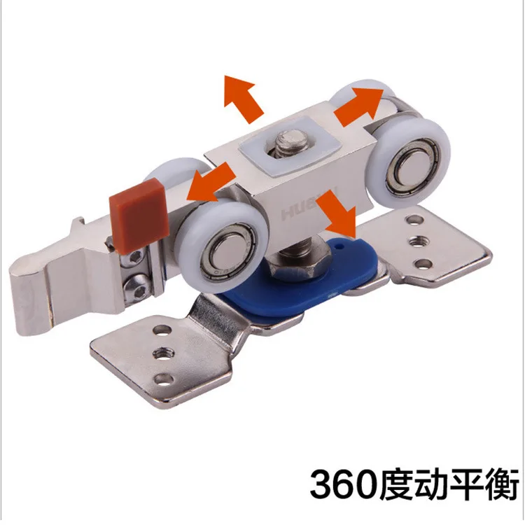 

Sliding door silent pulley 139 hanging sliding rail sliding door hanging rail self closing bidirectional damping hanging wheel