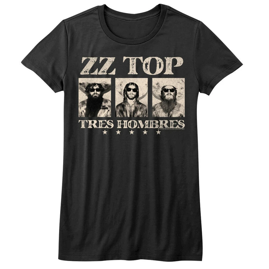 ZZ Top Tres Hombres Обложка альбома женские Топы футболка рок-группа концертный тур Мерч
