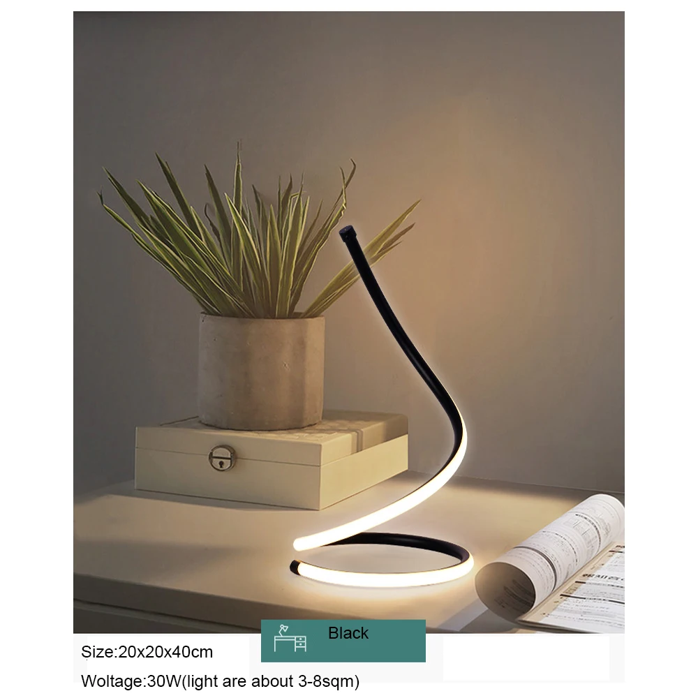 Настольная Светодиодная лампа с плавным затемнением 110 В 220 S светильник свет 30 Вт