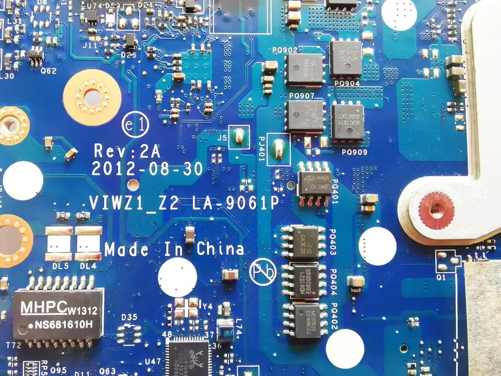 Оригинальный Для Lenovo Z400 Материнская плата ноутбука P400 VIWZ1_Z2 LA-9061P испытанное
