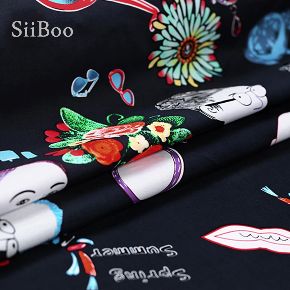 Japanese style lovely print 6% spandex 94% cotton fabric tissu for everyday clothing DIY Accessories stoffen tecidos SP4691 | Дом и сад