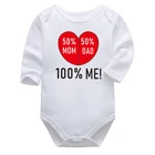 Боди для новорожденных мальчиков и девочек, детская одежда с длинным рукавом, хлопковый комбинезон для младенцев от 0 до 24 месяцев, боди для младенцев