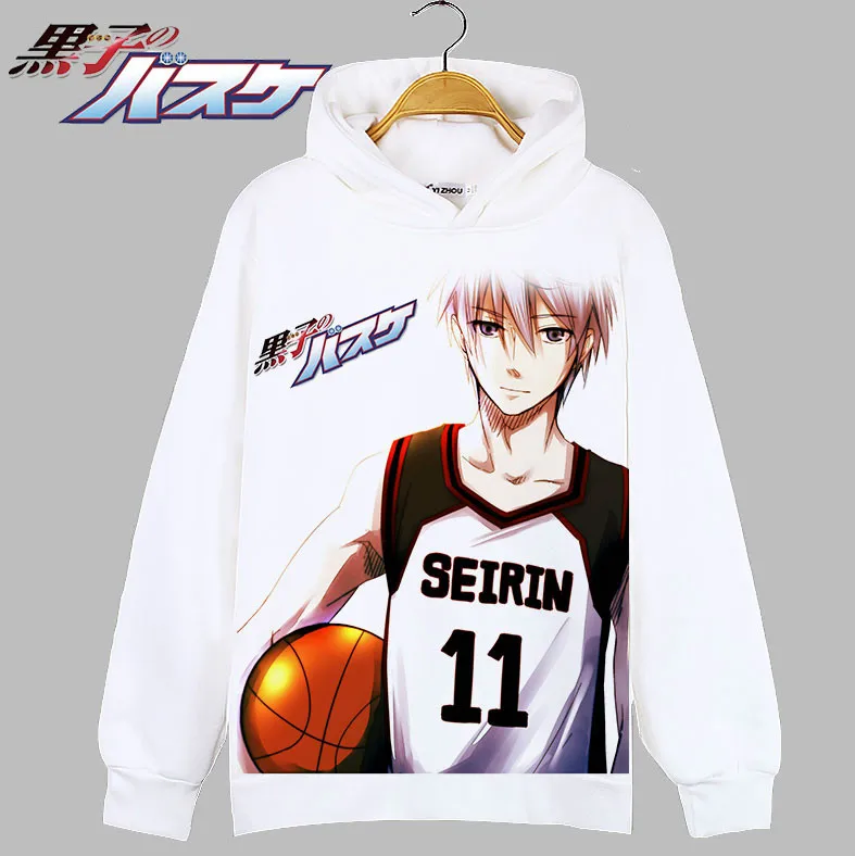Kuroko's Баскетбол Косплей Толстовка Kuroko Tetsuya Kagami Тайга Принт толстовки зима осень