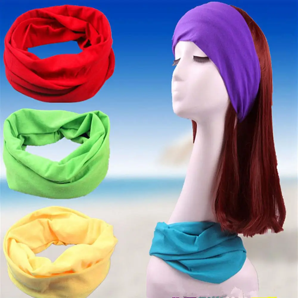 

Fashion Headscarf Windproof Women Pure Color Cycling Head Wrap Bandana Scarf Headwear Warm Easy to wear for Cycling lovers