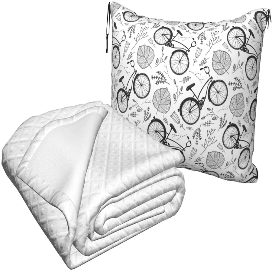 Preço Ciclismo Viagem Travesseiro Cobertor Dois-em-um Mochila Cinta E Compacto Avião Saco Cintura Suporte 60x43 Polegadas