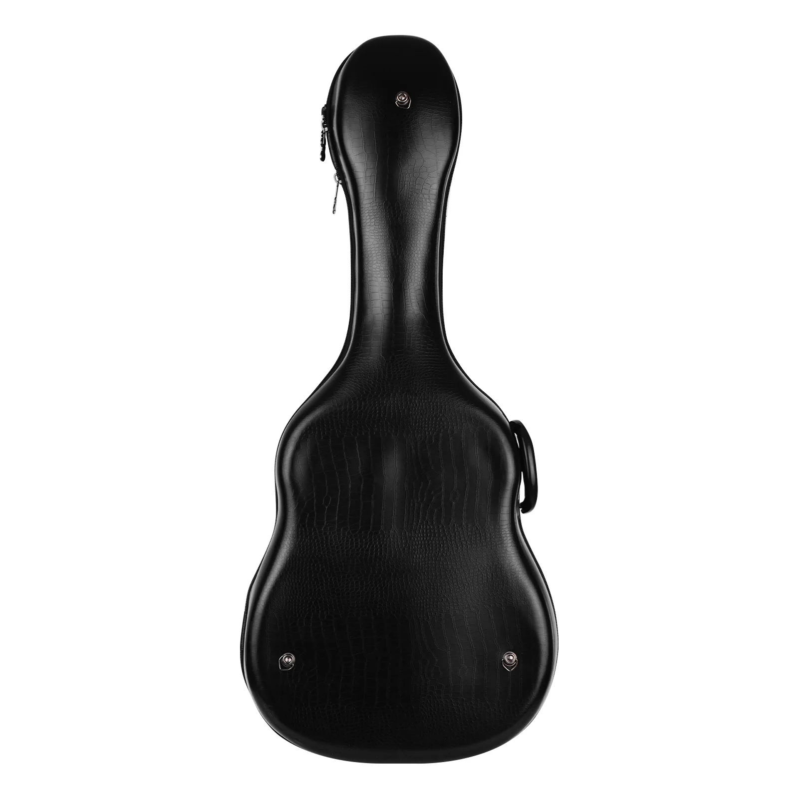 

41 Inch Acoustic Guitar Gig Bag Lightweight Hardshell Carrying Case PU Exterior Plush Lining with Detachable Shoulder Straps