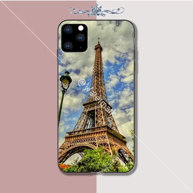 

France Paris Eiffel Tower Luxury Phone Case Coque For Iphone 5s Se 6 6s 7 8 Plus X Xs Max Xr 11 Pro Max Cases Fundas