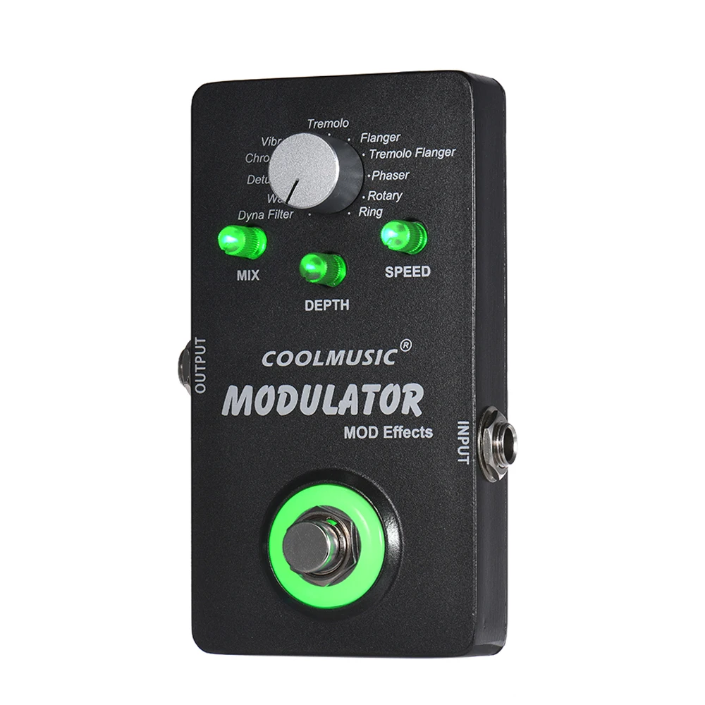 coolmusic a me01 digital modulator gitarre pedal elektrische gitarre effekt pedal mit 11 modulation effekte true bypass metall shell free global shipp