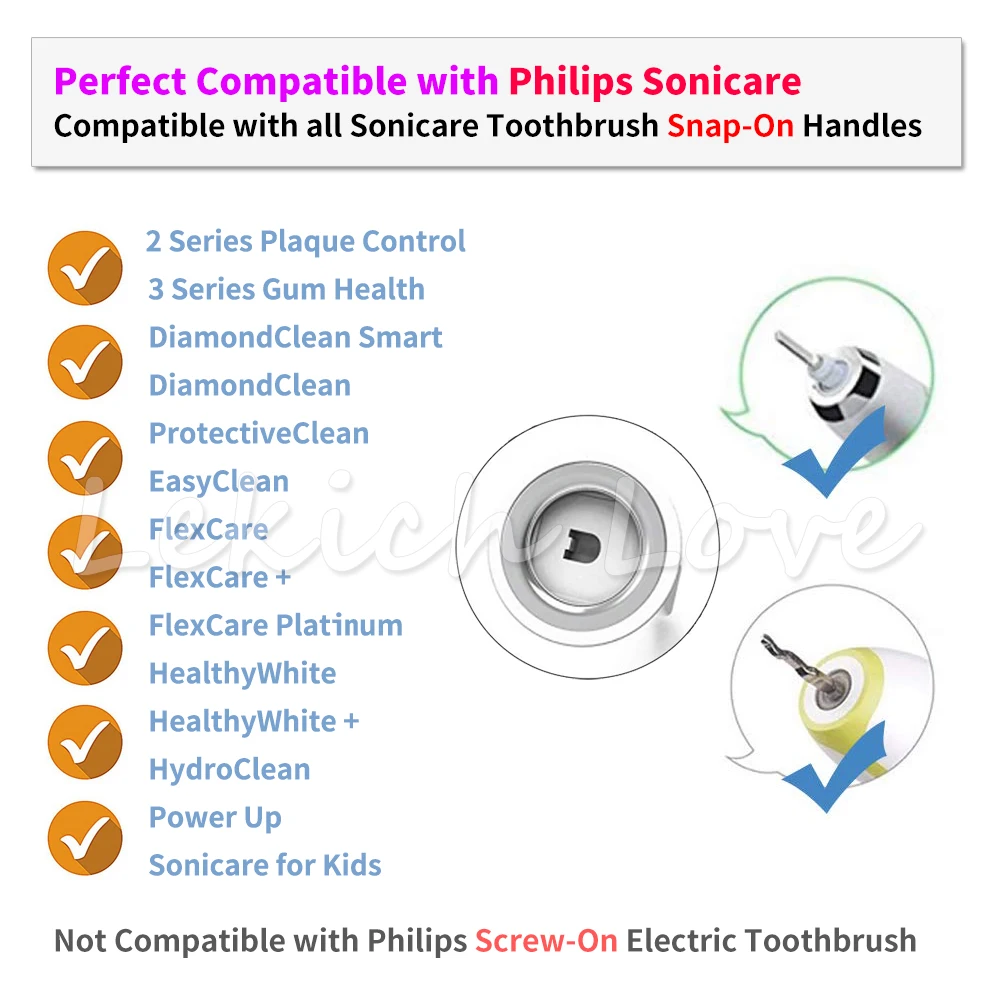 8 шт. насадки для зубных щеток с гвоздиками Philips Sonicare 2 серии Flexcare EasyClean Diamond Clean