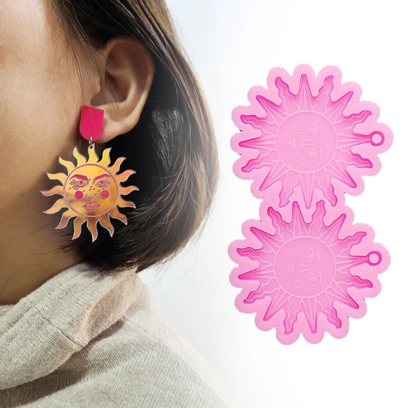 

Earring Mold Silicone Earring Mold Epoxy Resin Jewelry Mold Resin Casting Pendant Mold Suitable for Diy Resin Crafts