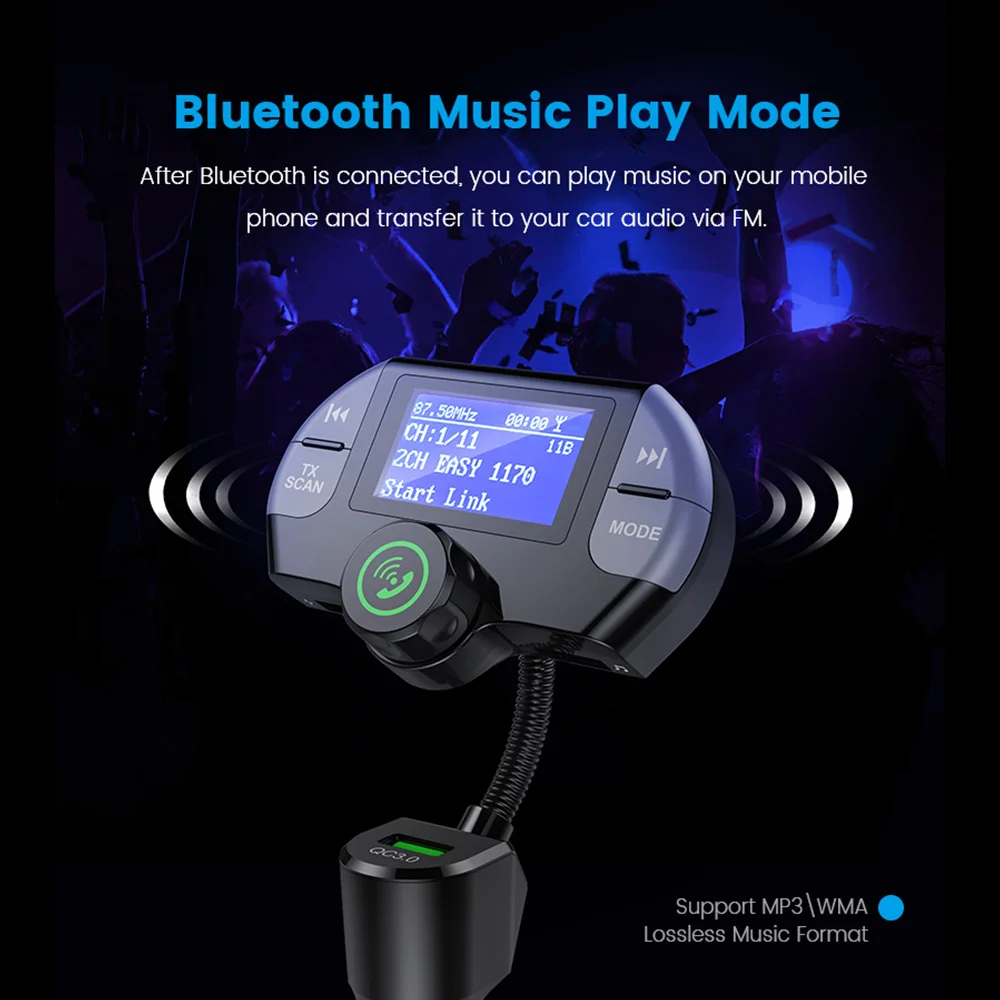 DAB + приемник антенна беспроводной Bluetooth Автомобильный FM-передатчик Комплект