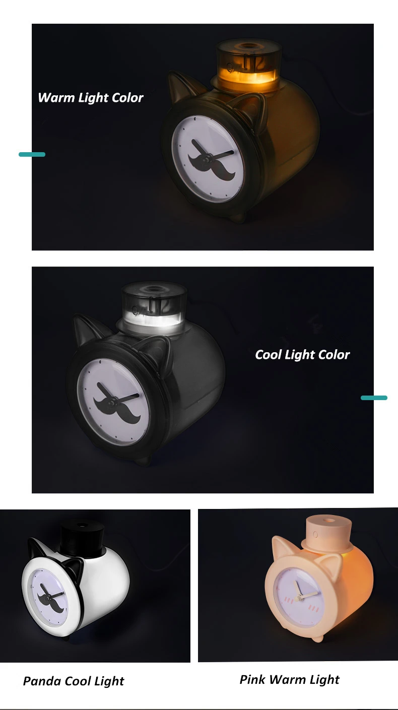 Creative 420ml Time Humidifier USB Essential Oil Diffuser For Home Office Aromatherapy Humidificador Difusor LED nightLight Lamp