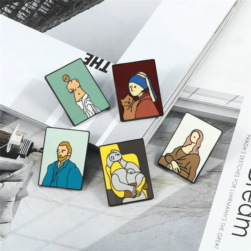 2-7 шт./компл. Милая эмалированная брошь в виде кота собаки лапы сердца пиццы для