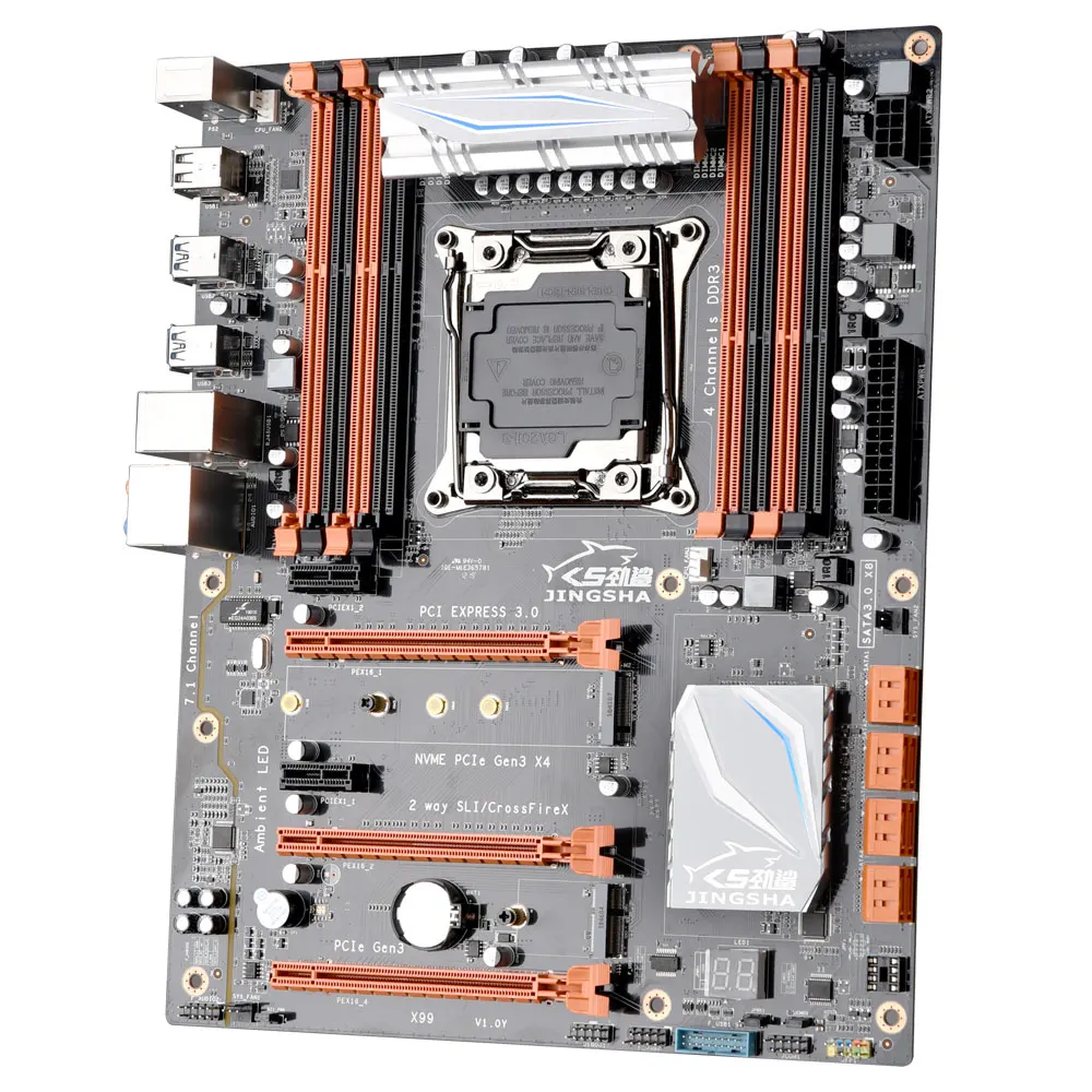 X99 чипсет Материнская плата Intel с LGA 2011-3 гнезда поддерживает процессоры Intel Ксеон E5-2678/2669/2649/2629/2696 v3