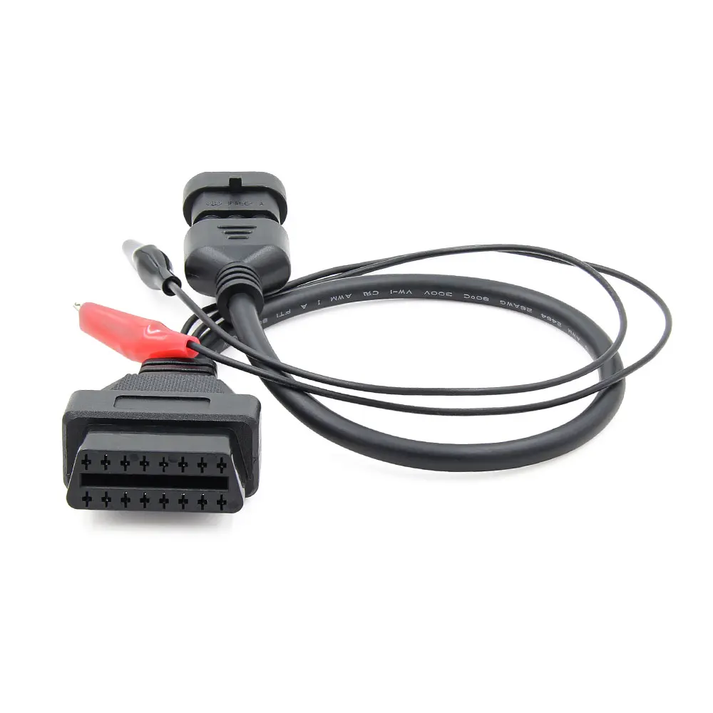 

Кабель OBD для Fiat 3 Pin OBD к OBD2 16-контактный разъем адаптер для Fiat 3 Pin OBD 2 Автомобильный диагностический инструмент ODB Удлинительный кабель