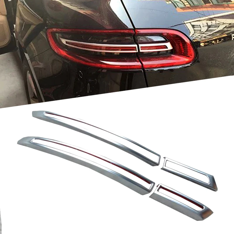 Высокое качество серебристый ABS хром задний фонарь крышка лампы рамка 4 шт. для