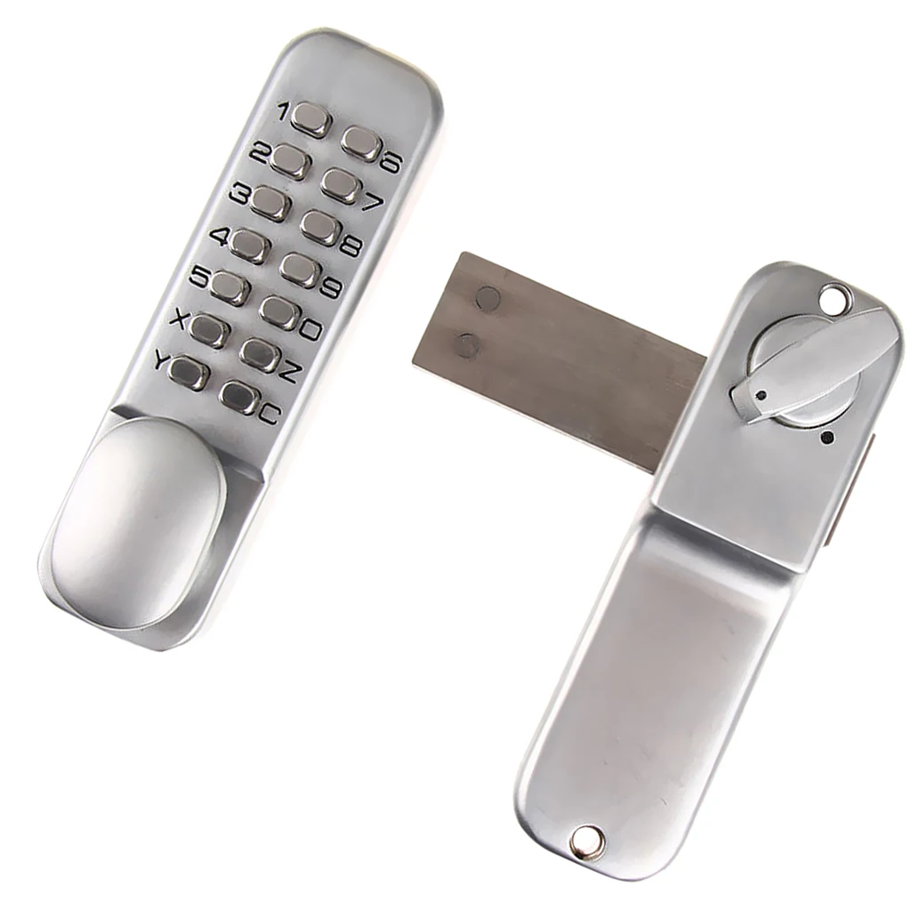 Modern Digital Push Button Door Lock Pad Code Combination Access Keyless Latch Bolt Security Entry | Locks