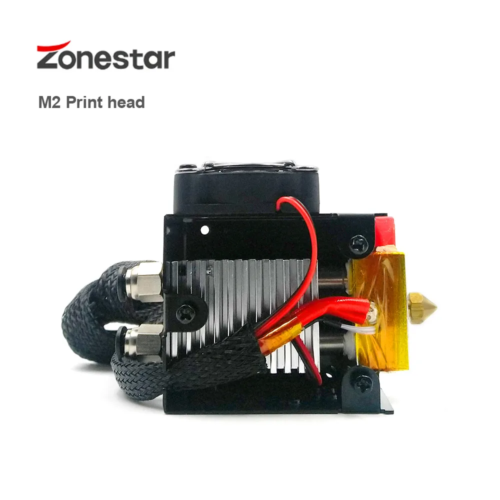 ZONESTAR 12V 3D-принтеры обновления Комплект один/два три экструдер 2 в 1 из 3-в-1 смешанный Цвет HOTEND штранг-прессования подачи печатающей головки