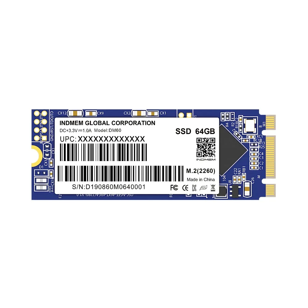 INDMEM MLC SSD M2 2260 SSD 256 ГБ/128 ГБ/64 ГБ M.2 2260 SSD M.2 твердотельный накопитель MLC Sata HD внутренний SSD 120 ГБ 240 ГБ жесткий диск