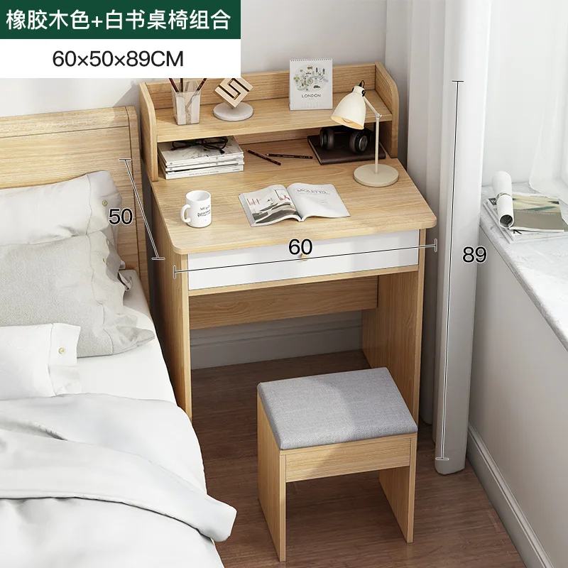 

50cm Modern Simple Desk Office Writing Desk Small Bedroom Bedside Table Household Study Multifunctional Simple Narrow Desk