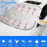 four seasons universal car windshield snow cover car sun block shade frost protection sun protection anti icing front windscreen