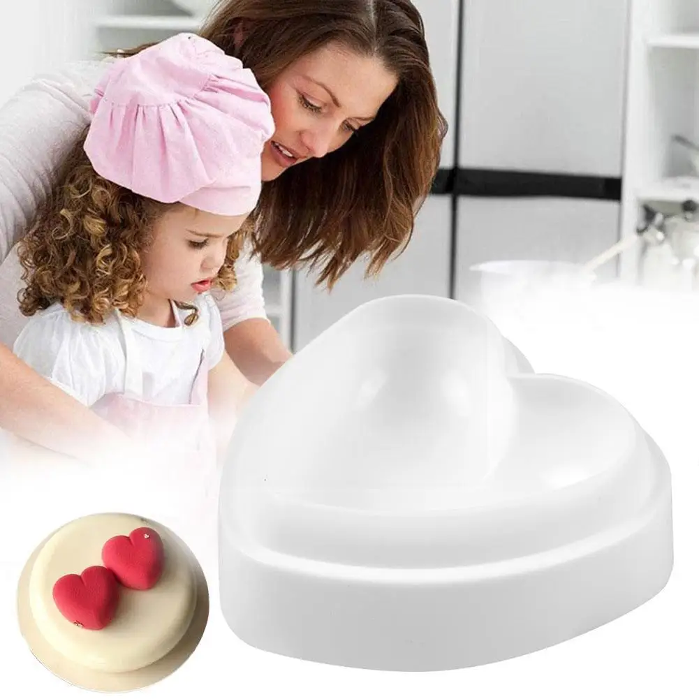 

Heat Shape Cake Mold Nonstick Resistant Reusable Silicone Birthday Baking Mould Mousse DIY Tray Heart Bakeware Christmas To Y1A9