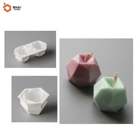 3d rhombus soap mould candle silicone for soap jewelry pendant craft diy handmade ornaments making tool