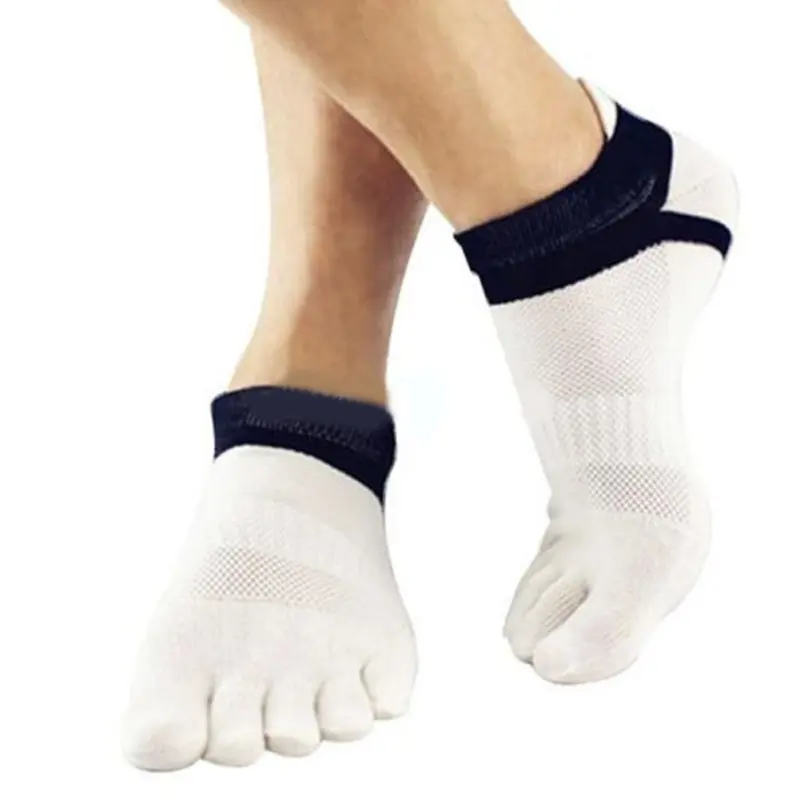 

38-43 Outdoor Men's Breathable Cotton Toe Socks Pure Sports Comfortable 5 Finger Toe Socks Colorful 2021