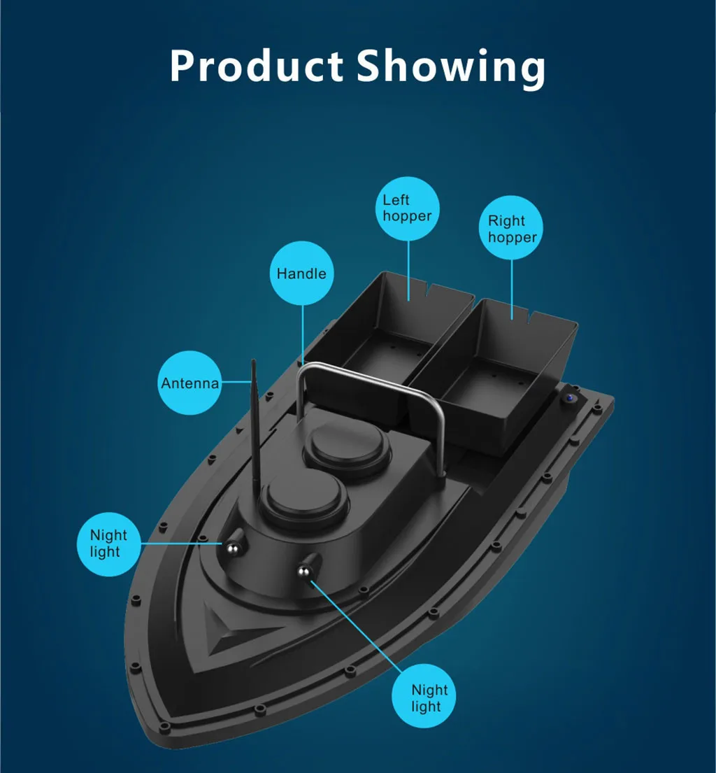 Высокоскоростная рыба F-inder 1 5 кг погрузка 500 м Пульт дистанционного управления