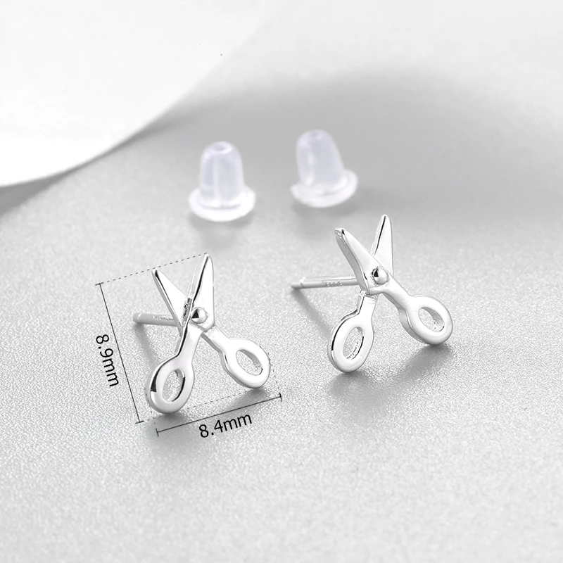 Женские вечерние серьги-гвоздики из 100% стерлингового серебра 925 пробы модные