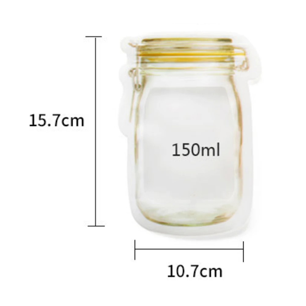 3/4 шт. Портативный Еда Герметичная сумка для хранения стеклянная банка с