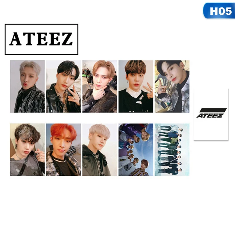 10 шт./компл. Фотокарта Kpop ATEEZ открытка TREASURE EP.FIN все в действие альбом фото карта KPOP