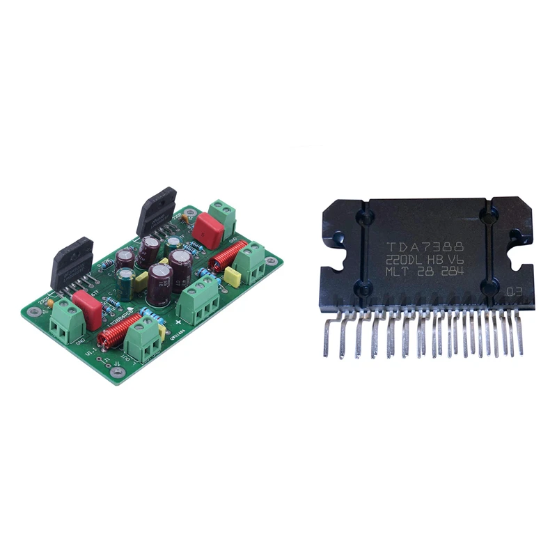 

2PCS Assembled 68W+68W Hifi LM3886TF Stereo Amplifier With TDA7388 Power Amplifier Audio Power Amplifier
