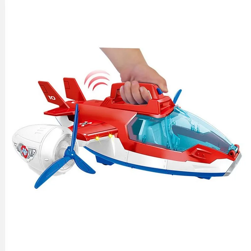 Настоящая лапа патруль может скользить с музыкальной игрушкой воздушный самолет