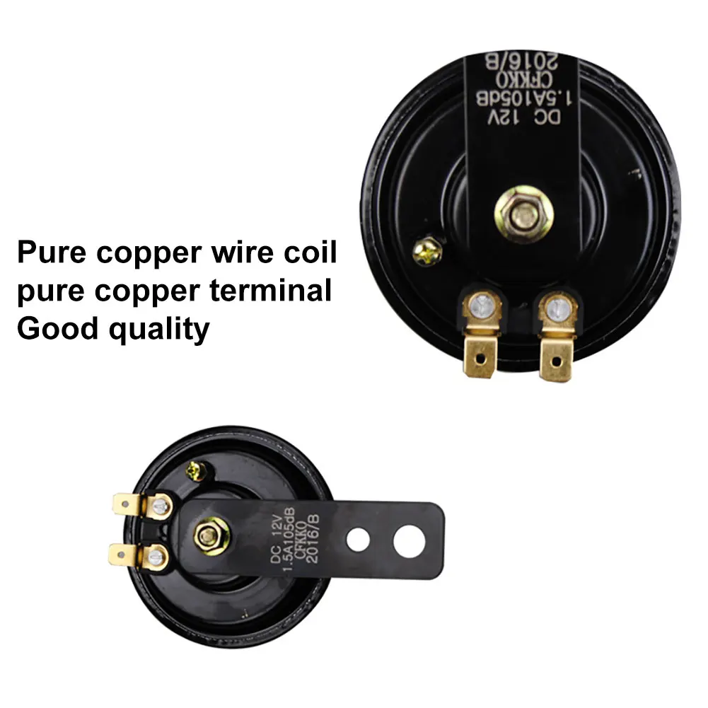 Универсальный Электрический гудок для мотоцикла 12 В 105 дБ Круглый громкий